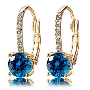 Ladies 1 Carat Diamond Earrings 18K